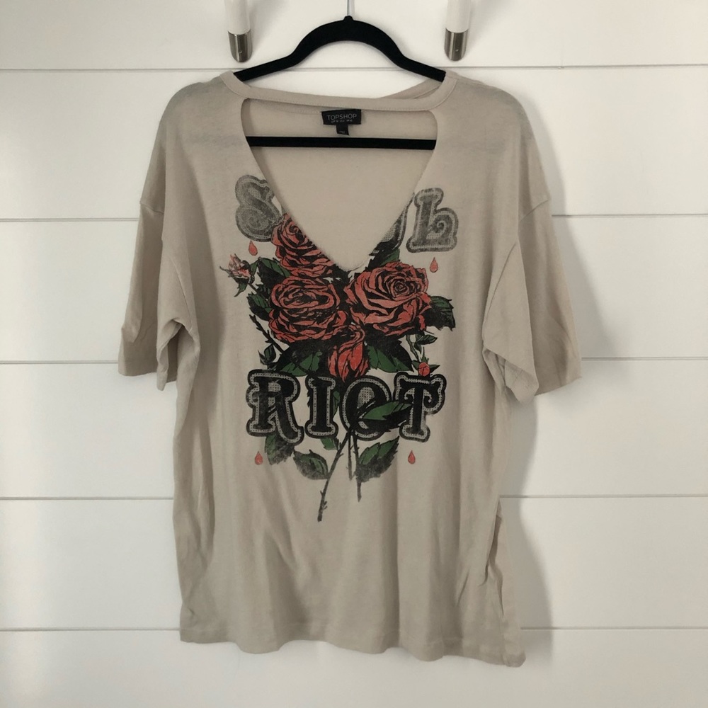 Topshop Choker T-Shirt